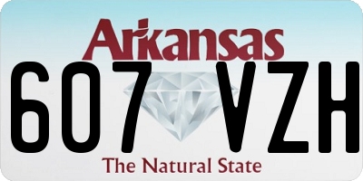 AR license plate 607VZH