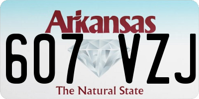 AR license plate 607VZJ