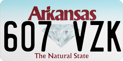 AR license plate 607VZK