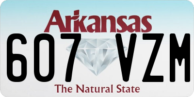 AR license plate 607VZM