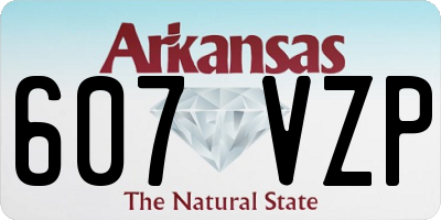 AR license plate 607VZP