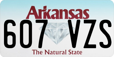 AR license plate 607VZS