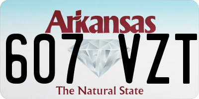 AR license plate 607VZT