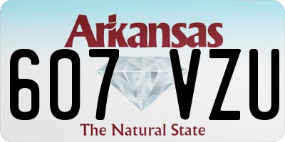 AR license plate 607VZU