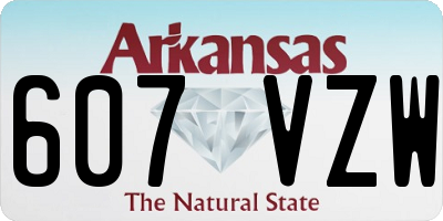 AR license plate 607VZW