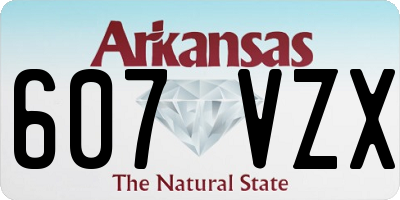 AR license plate 607VZX