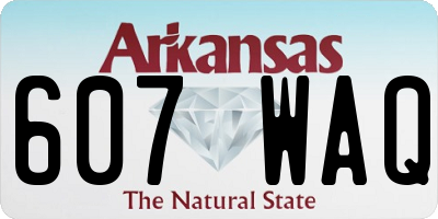 AR license plate 607WAQ
