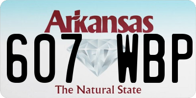 AR license plate 607WBP