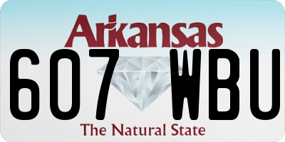 AR license plate 607WBU