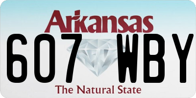 AR license plate 607WBY