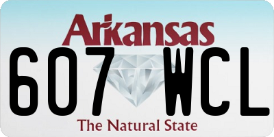 AR license plate 607WCL