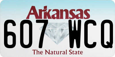 AR license plate 607WCQ