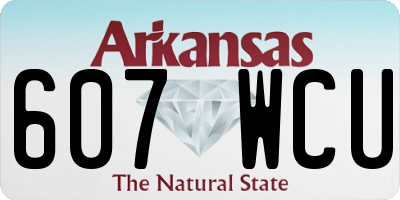 AR license plate 607WCU