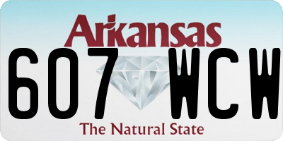 AR license plate 607WCW
