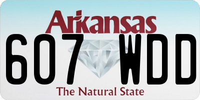AR license plate 607WDD