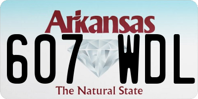 AR license plate 607WDL