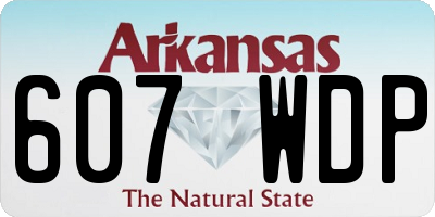 AR license plate 607WDP