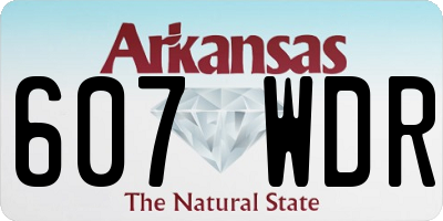 AR license plate 607WDR