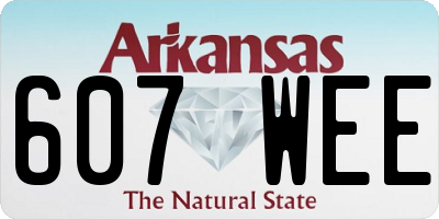 AR license plate 607WEE