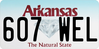 AR license plate 607WEL