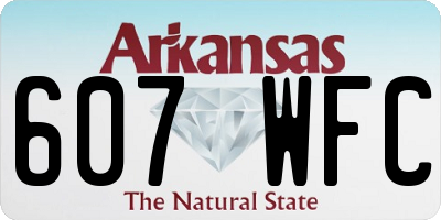 AR license plate 607WFC
