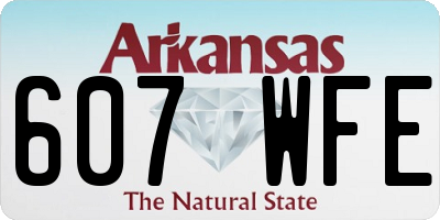 AR license plate 607WFE