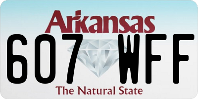 AR license plate 607WFF