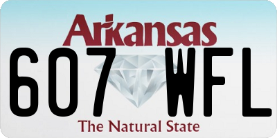 AR license plate 607WFL