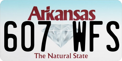 AR license plate 607WFS