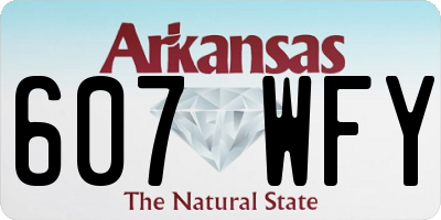 AR license plate 607WFY