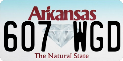 AR license plate 607WGD