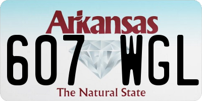 AR license plate 607WGL
