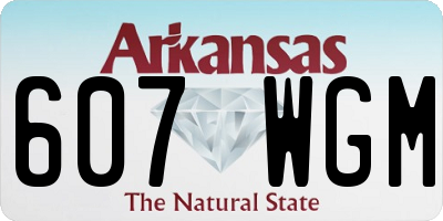 AR license plate 607WGM
