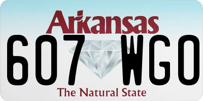 AR license plate 607WGO