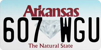 AR license plate 607WGU