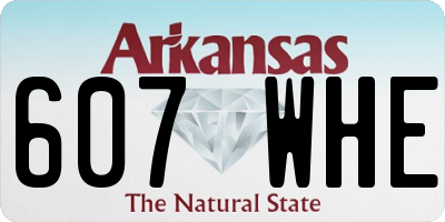 AR license plate 607WHE
