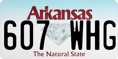 AR license plate 607WHG