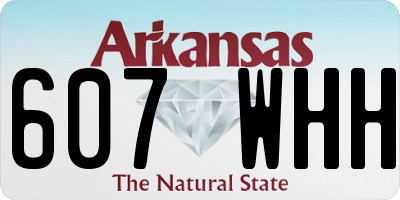 AR license plate 607WHH