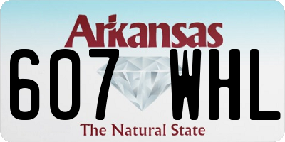 AR license plate 607WHL