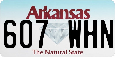 AR license plate 607WHN