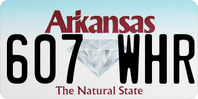 AR license plate 607WHR