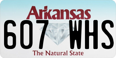 AR license plate 607WHS