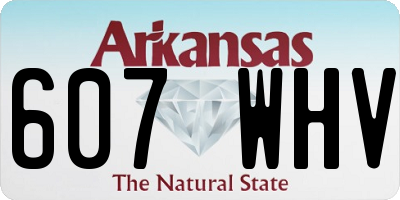 AR license plate 607WHV