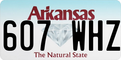 AR license plate 607WHZ