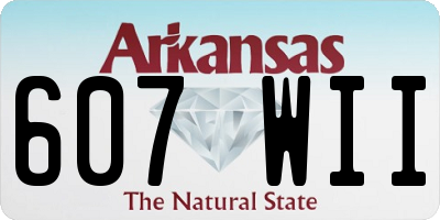 AR license plate 607WII