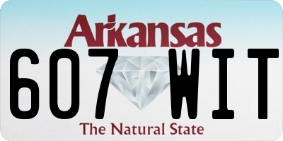 AR license plate 607WIT