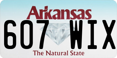 AR license plate 607WIX