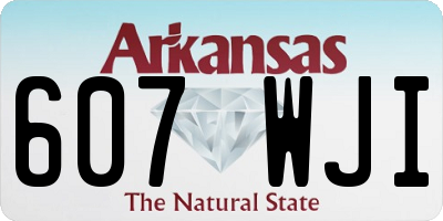 AR license plate 607WJI