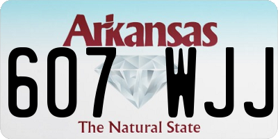 AR license plate 607WJJ