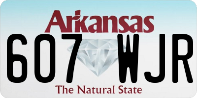 AR license plate 607WJR